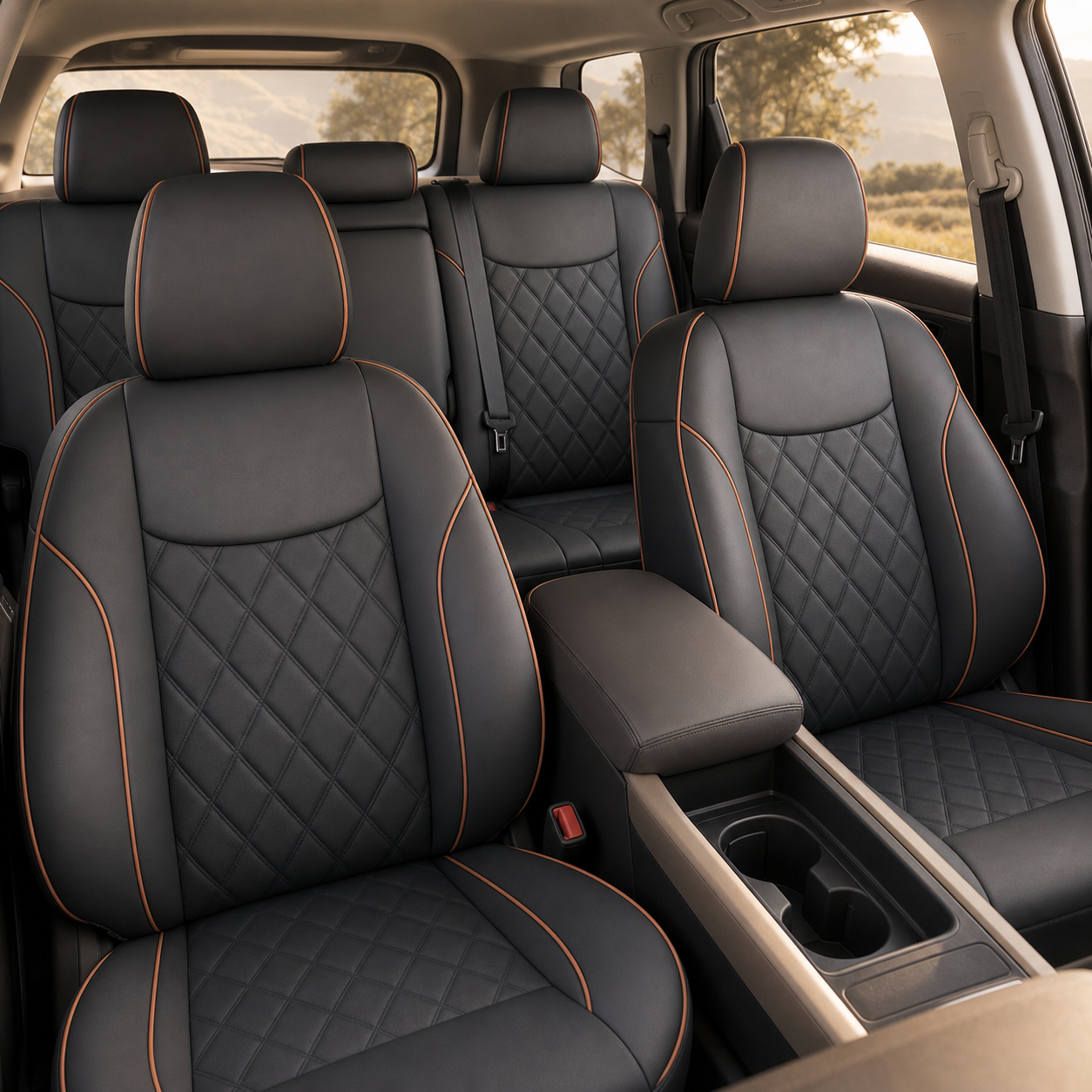 Soft-Quilt Seat Cover Set
