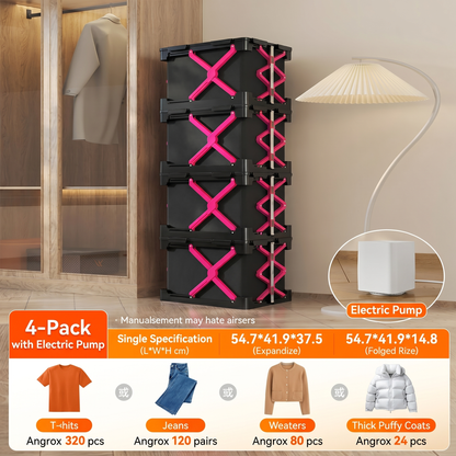 PYJ  folding storage box vacuum storage bag mildew-proof finishing  large-capacity storage box